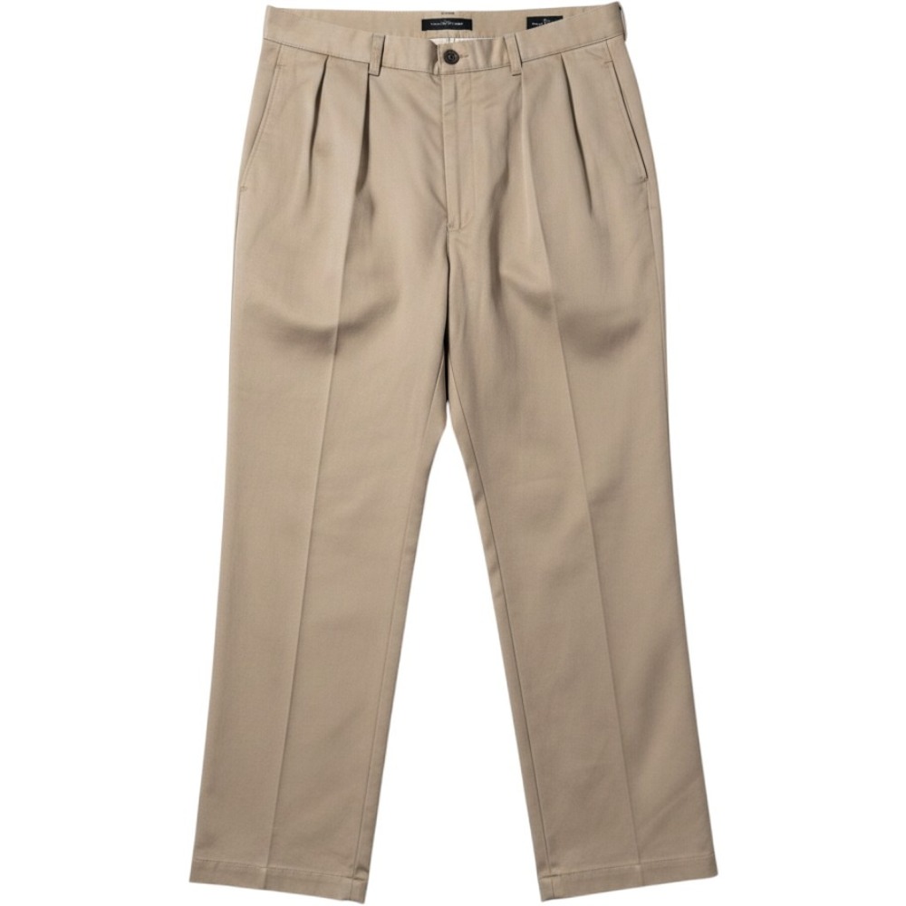 Polo‎ Ralph Lauren Chino Pants 38x32 Tan Pleated Cotton Twill Preppy Classic